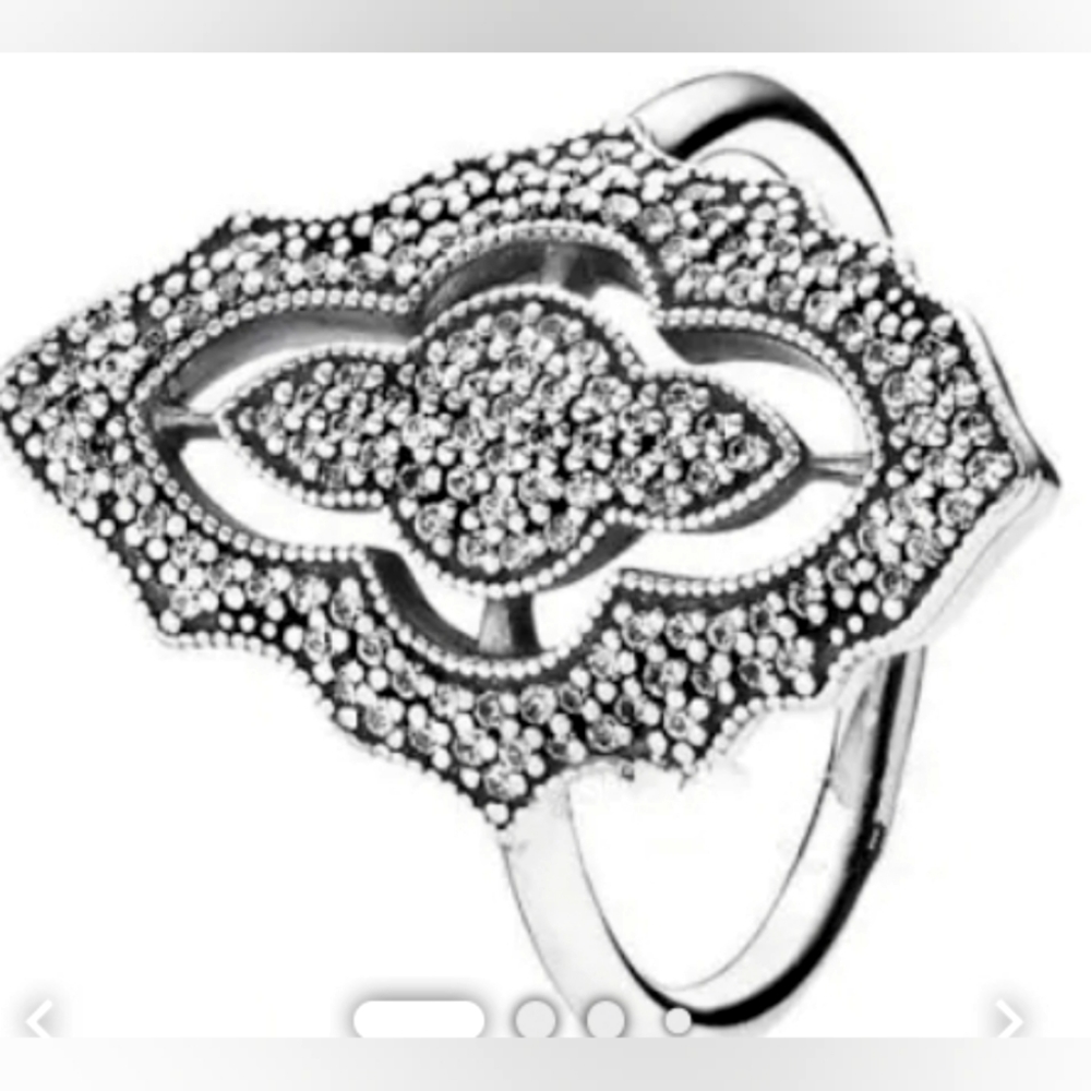 PANDORA Sparkling Lace Ring 54